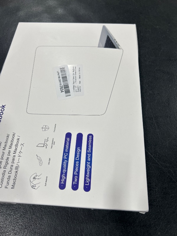 Photo 1 of BlueSwan Anti-Cracking Hard Shell Case Compatible with MacBook Pro 13 inch, M2/M1 2025 2022-2017 A2338 A2289 A2251 A2159 A1989 A1706 A1708, Anti-Fingerprint Soft TPU Bumper, Frosted White