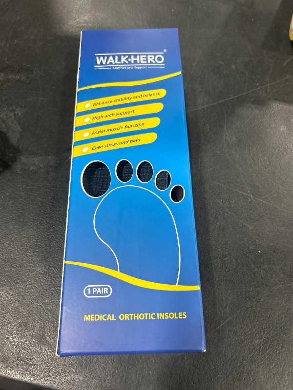 Photo 1 of Inserts Relieve Plantar Fasciitis - Flat Feet Insoles Arch Supports, Orthotic Insoles for Foot Pain Arch Pain Reduce Muscle Fatigue Absorb Shock (Mens 5-5 1/2 | Womens 7-7 1/2)