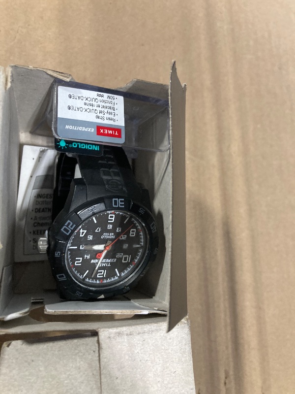 Photo 1 of Timex Men's T49831 Expedition Rugged Analog Black Resin Strap Watch