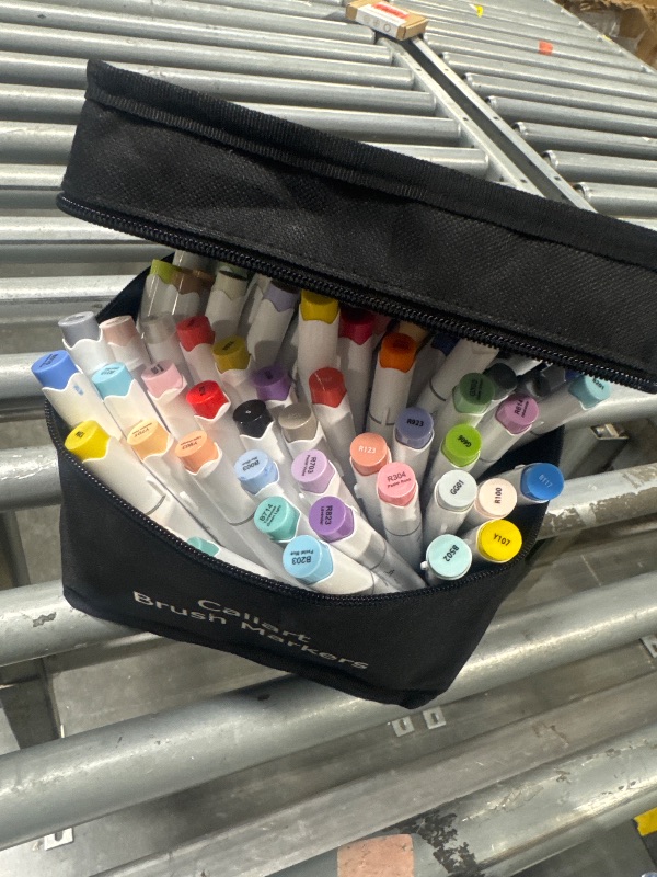 Photo 1 of ****85 MARKERS**Caliart Markers, 121 Colors Dual Tip Art Markers Sketch Pens, Easter Basket Stuffers for Kids Teens Toddler, Permanent Alcohol Based Markers for Adult Book Eggs Decorations Gift Drawing Supplies Kit