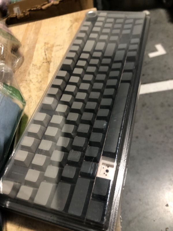 Photo 1 of x Aula F99 Pro Wireless Mechanical Keyboard with Knob,Tri-Mode BT5.0/USB-C/2.4GHz Hot Swappable Keyboard,Pre-lubed Switches,Gasket Structure,RGB Backlit Computer Gaming Keyboards (Side Printed Black)