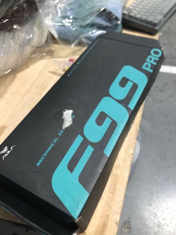 Photo 1 of x Aula F99 Pro Wireless Mechanical Keyboard with Knob,Tri-Mode BT5.0/USB-C/2.4GHz Hot Swappable Keyboard,Pre-lubed Switches,Gasket Structure,RGB Backlit Computer Gaming Keyboards (Side Printed Black)