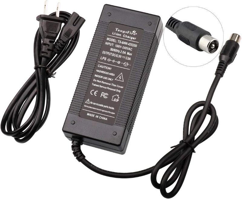 Photo 1 of 36V Battery Charger Output 42V 2A Input 100-240 VAC Charger for nakto 36V 10Series Lithium Battery (RCA 10mm)
