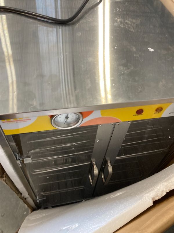 Photo 1 of 5-Shelf Electric Catering Hot Box Food Warmer Accommodating up to (10) 15" Pizza Boxes, Countertop Heated Holding Cabinet for Pretzels, Warming Machine for Home Commercial Use, 120V 600W