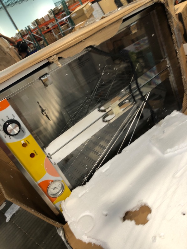 Photo 1 of 5-Shelf Electric Catering Hot Box Food Warmer Accommodating up to (10) 15" Pizza Boxes, Countertop Heated Holding Cabinet for Pretzels, Warming Machine for Home Commercial Use, 120V 600W