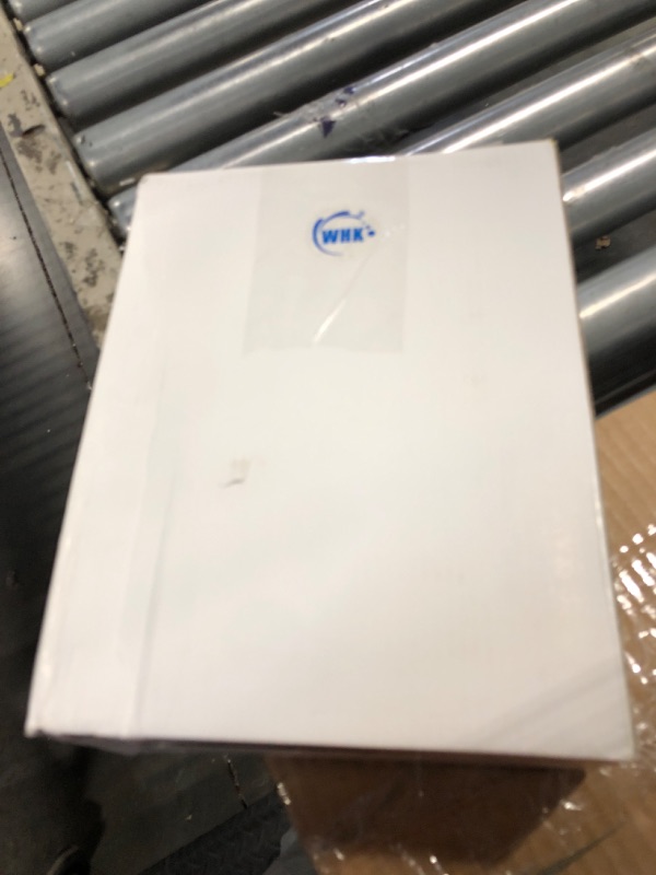 Photo 1 of WHK Washing Machine Outlet Box,Pex Laundry Box Washer Wall Box With Drain Recessed Water Valve Box Center Double Drain 1/2-inch Crimp PEX B,PVC White (With Stainless Steel Water Hammer Arrester)