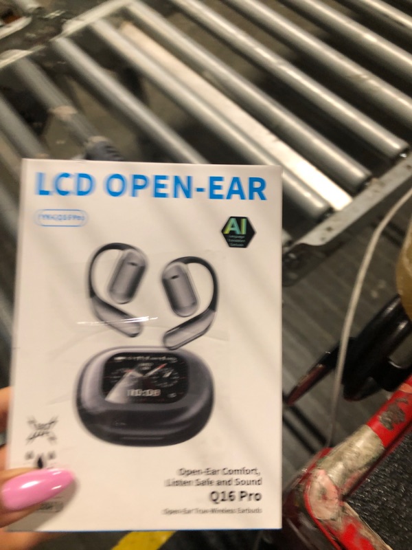 Photo 1 of AI Real-Time Translation Earbuds, Wireless Bluetooth Earbuds with 144 Languages, Two-Way Translator Earbuds, Noise Cancelling, with LCD Touch Screen for Pad Tablet Laptop Android/iOS Phones, Gray