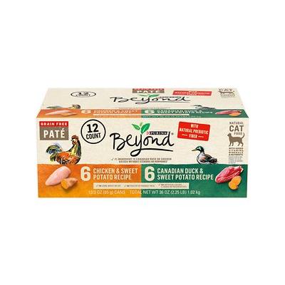 Photo 1 of (12 Pack) Purina Beyond Grain Free Natural Pate Wet Cat Food Variety Pack Grain Free Poultry 3 Oz. Cans
