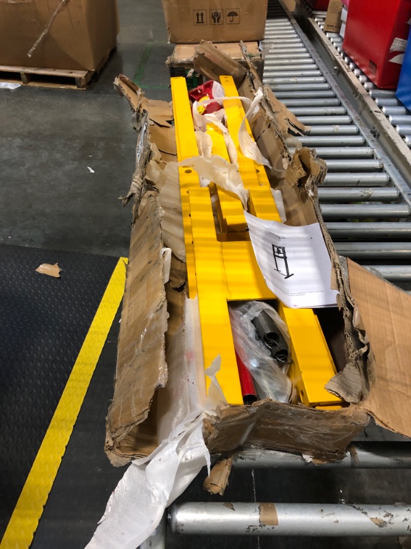 Photo 1 of 6 Ton Hydraulic Shop Press with Stamping Plates - Heavy Duty H-Frame Garage Floor Press for Bending, Straightening, Installing Bearings & U-Joints