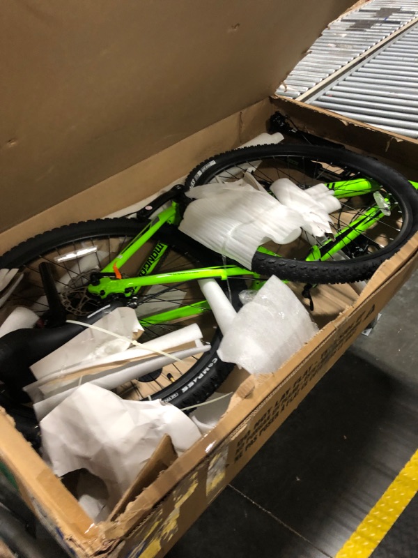 Photo 1 of ***sell for replacement parts only, missing few major parts*** Mongoose Switchback Trail Hardtail Mountain Bike for Adult Men Women, Front Suspension, 21-Speed, 27.5-Inch Wheels, Mechanical Disc Brakes, Large Frame, Neon Green