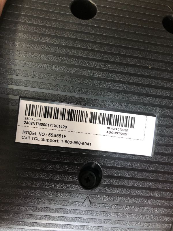 Photo 1 of ***both black and red line cross the screen***TCL 55-Inch Class S5 UHD 4K LED Smart TV with Fire TV (55S551F, 2024 Model), Dolby Vision, HDR PRO+, Dolby Atmos, Alexa Built-in with Voice Remote, Apple AirPlay 2 Compatibility, Streaming Television