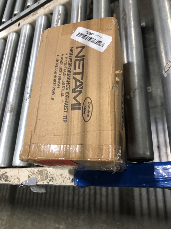 Photo 1 of **ONLY ONE***NETAMI 2.5" to 4.5" exhaust Tip Stainless Steel Dual Wall Black Chrome Finish 2 Pack