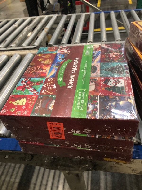 Photo 1 of ***PACK 3*(**Advent Calendar 2024 for Christmas Puzzle for Adults 1000 Pieces?24 Boxes Christmas Countdown Calendar 24 Days Jigsaw Puzzles?Funny Holiday Puzzles for Kids as Christmas Decor (Christmas-2)