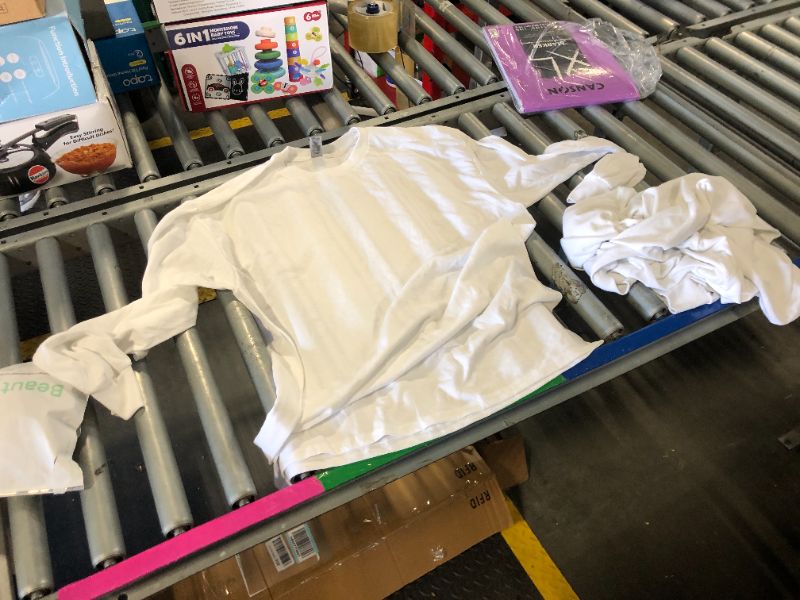 Photo 1 of ***Large size*** Gildan Men's DryBlend Long Sleeve T-Shirt, Style G8400, 2-Pack, White