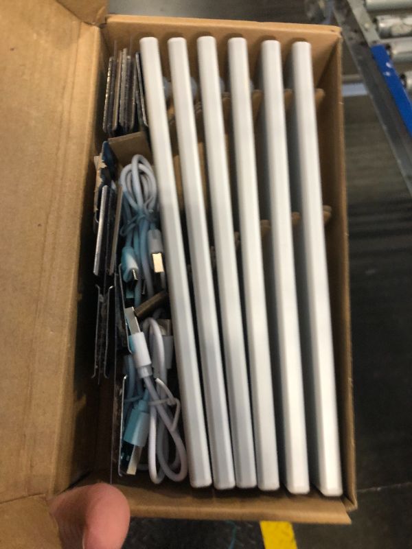 Photo 1 of 6 Pack Under Cabinet Lights Wireless, 32 LED Motion Sensor Light Indoor Rechargeable Magnetic Closet Lights Battery Operated, Under Counter Lights for Kitchen, Wardrobe, Hallway, Stairs