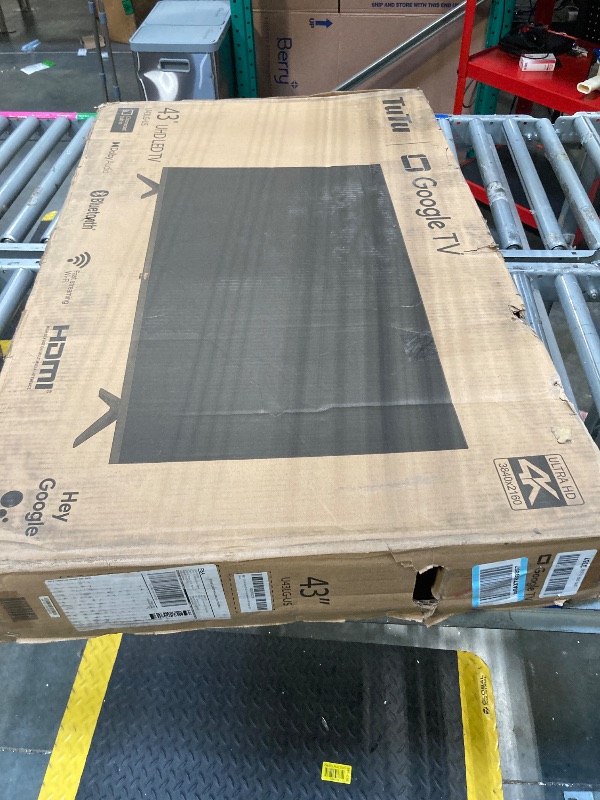 Photo 1 of 43 Inch Smart TV 4K UHD Google Ultra HD Slim Design TV, HDR, Dolby Audio, Voice Remote, Stream Live(2024Model)