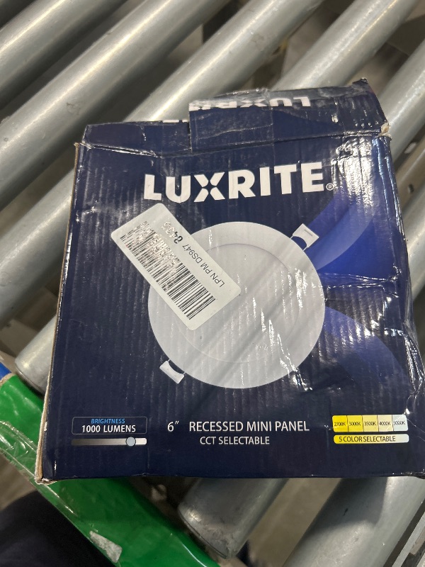 Photo 1 of LUXRITE 4 Inch LED Recessed Can Lights, 10W=60W, CCT Color Selectable 2700K | 3000K | 3500K | 4000K | 5000K, Dimmable Retrofit Downlights, 750 Lumens, Energy Star, Wet Rated, Baffle Trim (4 Pack)