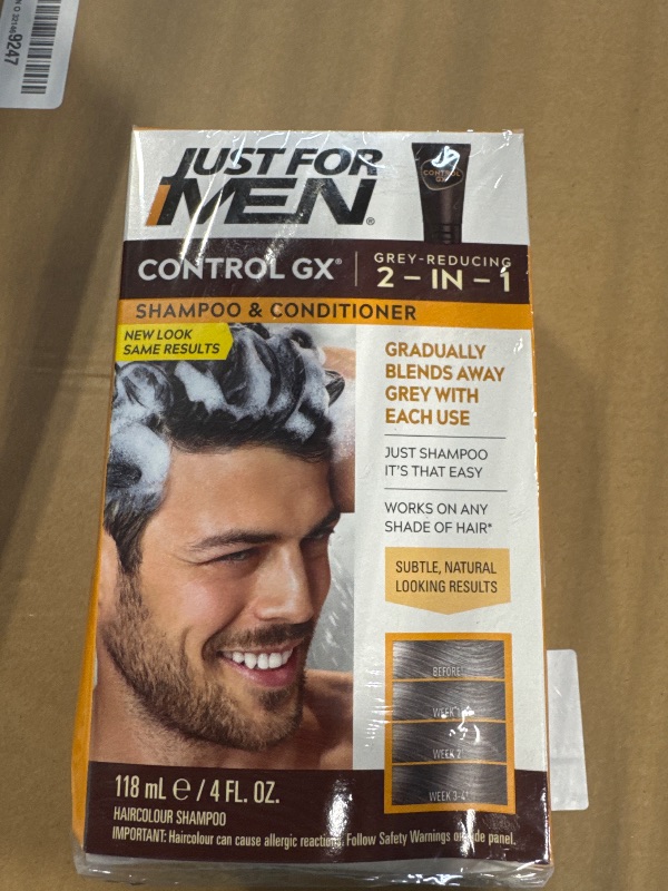 Photo 1 of Just For Men Control Gx 4 Ounce 2-N-1 Shampoo & Conditioner (Pack of 6)