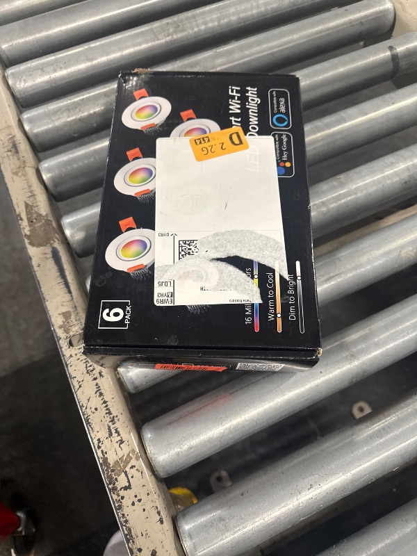 Photo 1 of 6 Pack 2 Inch Smart LED Recessed Lighting, 5W WIFI Recessed LED Lights, Dimmable RGB & CCT 2700-6500K Color Changing, 110V Recessed Light Compatible with Alexa and Google Home, with LED Driver