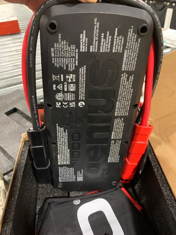 Photo 1 of NOCO Boost Pro GB150 3000A UltraSafe Car Battery Jump Starter, 12V Battery Pack, Battery Booster, Jump Box, Portable Charger and Jumper Cables for 9.0L Gasoline and 7.0L Diesel Engines.