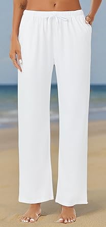 Photo 1 of Dress the Population Womens Classic Wide Leg Dress Pants, White, X-Small US