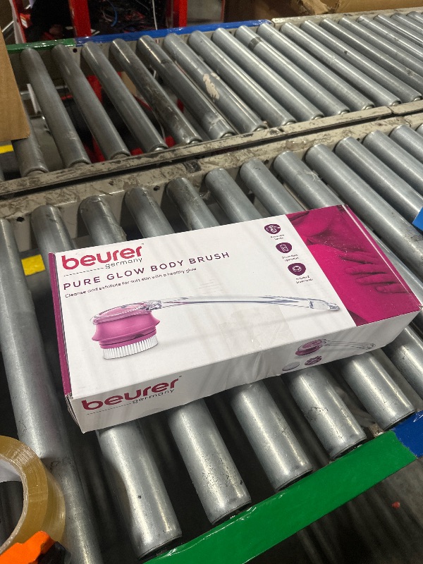 Photo 1 of  ***used***Beurer FC55 Electric Body Scrubber for Exfoliating and Massage, Waterproof for Showering, Cordless and Rechargeable, Spinning Skin Cleansing Brush with 2 Attachments
