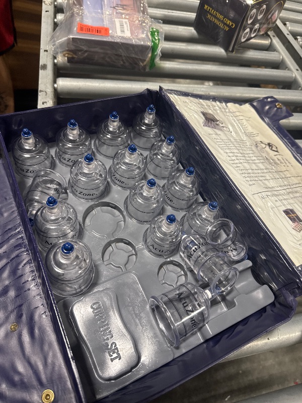 Photo 1 of AcuZone Premium 19 Pcs Plastic Cupping Set with Extension Tube