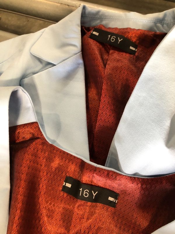 Photo 1 of ***SIZE 16Y*** KEYWANTS Teen Boy Suit for Kids Blue Slim Fit Wedding Easter Suits Size 16 Formal Dress Tuxedo Outfits Boys Casual Prom Clothes