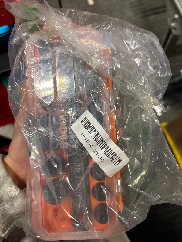 Photo 1 of Klein Tools 65400 KNECT 15-Piece Pass Through Socket Set, SAE Impact Socket Set with MODbox Case, Sockets, Bits, Accessories and 3/8-Inch Drive Adapter