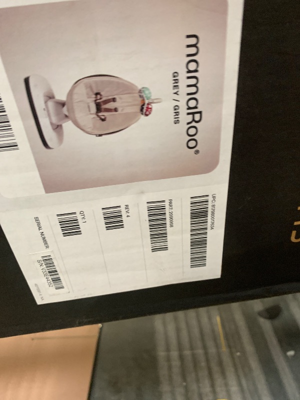 Photo 1 of 4moms MamaRoo Multi-Motion Baby Swing, Bluetooth Enabled with 5 Unique Motions, Grey
