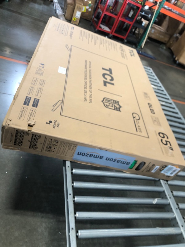 Photo 1 of TCL 65-Inch Q68 QLED Pro 4K UHD Smart TV with Google TV (65Q681G, 2024 Model) Dolby Vision, Dolby Atmos, HDR Pro, Game Accelerator up to 120Hz, Voice Remote, Works with Alexa, Streaming Television