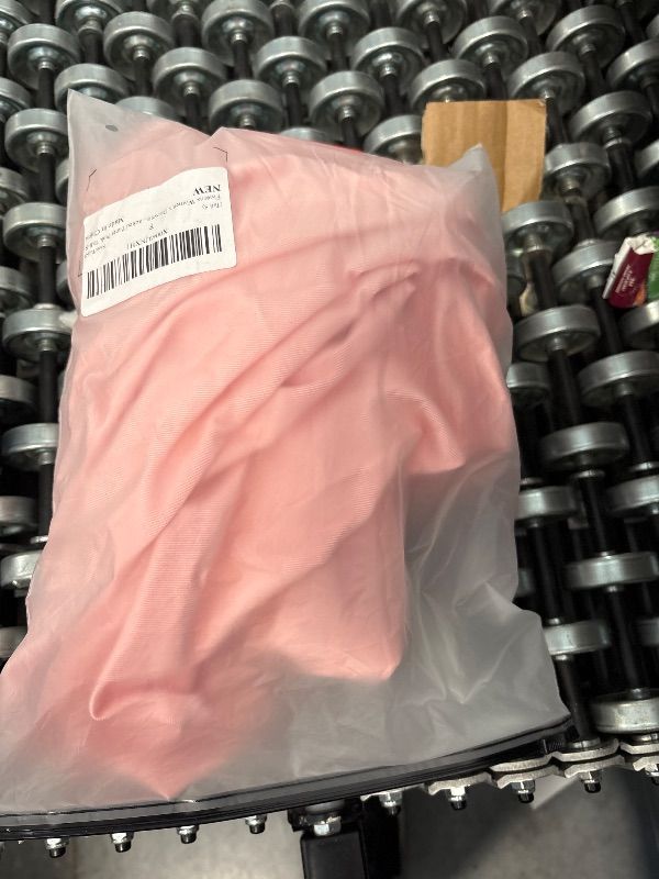 Photo 1 of Floerns Women's Drawstring Front V Waist Ruched Y2k Jogger Pants Stacked Pants Pink Tall-S. 