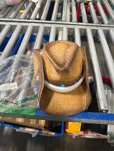 Photo 1 of FLUFFY SENSE. Cowboy Hats for Women and Men Straw Western Hat Embroidered Cowboy Hat for Cowboys and Cowgirls (US, Alpha, Small,  
   Medium, Brown)      