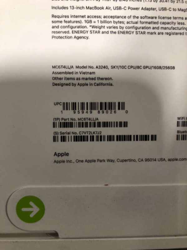 Photo 1 of ***FACTORY SEALED***Apple 2025 MacBook Air 13-inch Laptop with M4 chip: Built for Apple Intelligence, 13.6-inch Liquid Retina Display, 16GB Unified Memory, 256GB SSD Storage, 12MP Center Stage Camera, Touch ID; Sky Blue