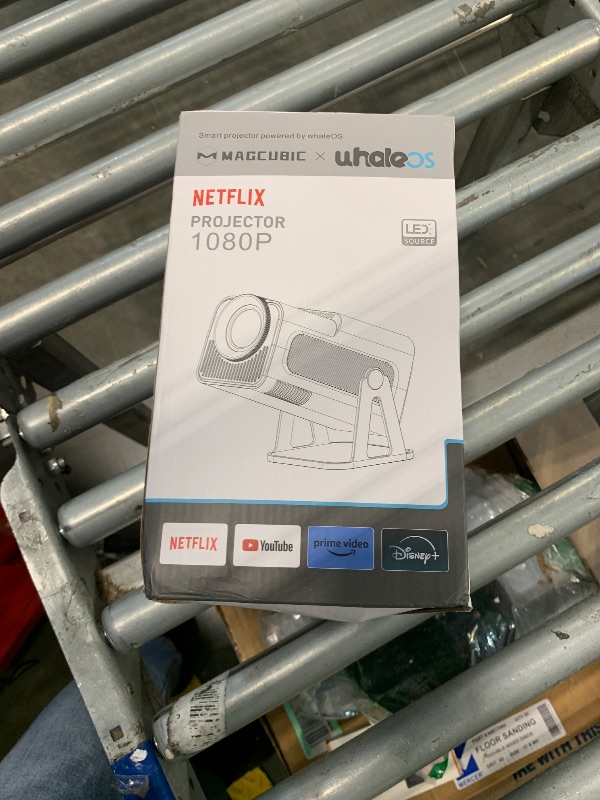 Photo 1 of [Netflix-Licensed] Magcubic Mini Projector with Wifi and Bluetooth, Portable Smart 1080P Projector with 4K Support, Auto Keystone, Voice Control, Built-in Apps HY320 NTV (Black)
