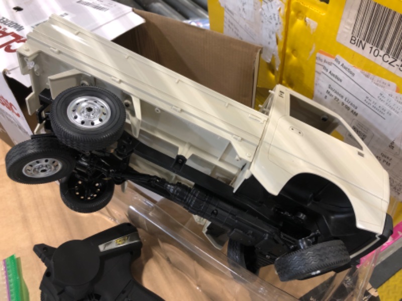 Photo 1 of ***BROKEN FRONT WHEEL***pawband WPL D12 RC Car 1/10 RC Drift Car RTR Remote Control Car, Kei Truck Crawler Off Road 2.4G with Proportional Throttle Steering 260 Motor Rear Drive Hobby Grade Toy Adult Age 16+