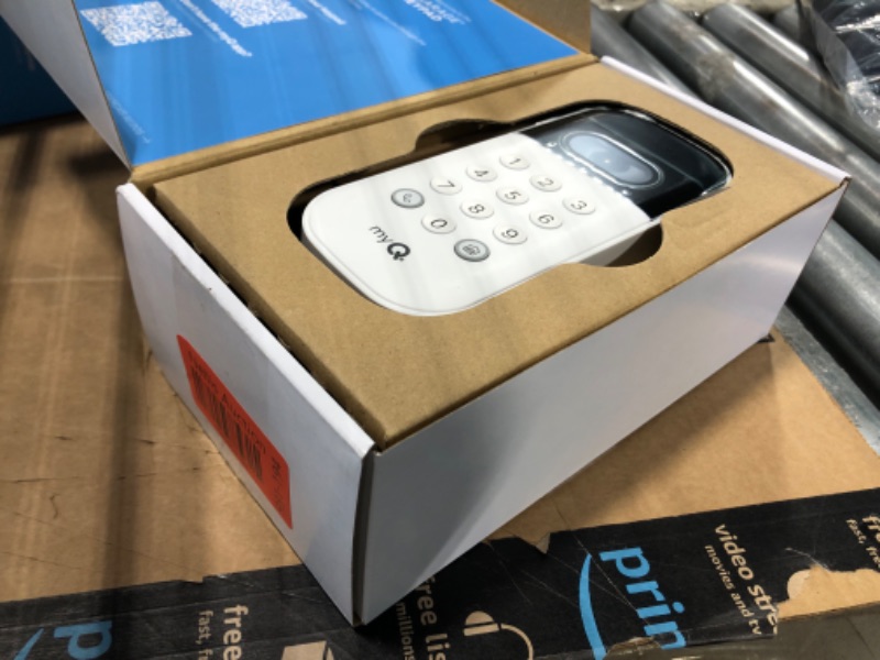Photo 1 of myQ Smart Garage Door Video Keypad with Wide-Angle Camera,Customizable PIN Codes,and Smartphone Control–Take Charge of Your Garage Access Works with Chamberlain, LiftMaster and Craftsman openers,White [NO BATTERY]