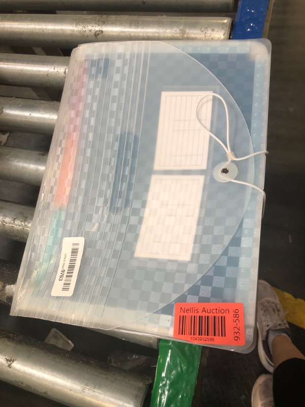 Photo 1 of ABC life 26 Pockets Accordian File Folder Organizer Letter Size Expanding File Folder, A4 Portable Document Paper School Organizer, Expandable Multicolor Accordion Filing Folders with Labels(Blue)