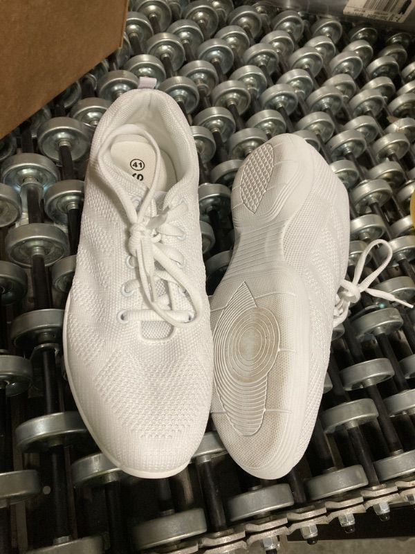 Photo 1 of ARCLIBER White Cheer Shoes for Women Girls Cheerleading Shoes,Athletic Training Tennis Dance Shoes 8.5M