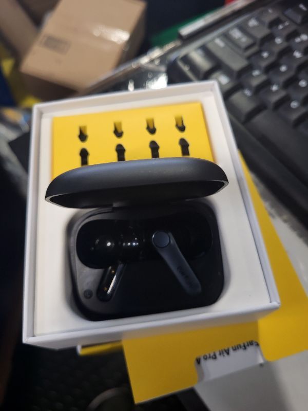Photo 1 of ***one headphoneEarFun Air Pro 4 Adaptive Hybrid Noise Canceling Wireless Earbuds, Qualcomm Snapdragon Sound, aptX™ Lossless, 6 Mics AI CVC 8.0 Call, LDAC Hi-Res Audio, 52H Playtime, Bluetooth 5.4, in-Ear Detection