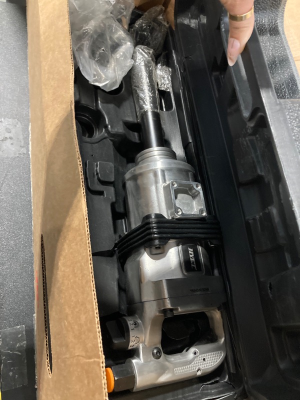 Photo 1 of HYET  W9691-K2E 20V High-Torque 1" Cordless Impact Wrench Kit, 2 Batteries and Charger, 6" Extended Anvil