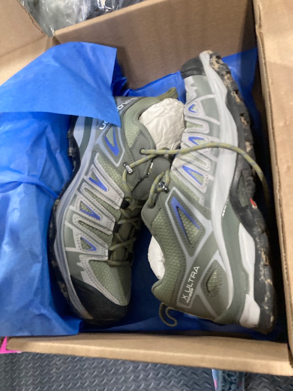 Photo 1 of ***VERY USED// NO RETURN*** 
Salomon womens Salomon Women's X Ultra Pioneer Aero for Women Hiking Shoe, Oil Green/Castor Gray/Amparo Blue, 7.5 US