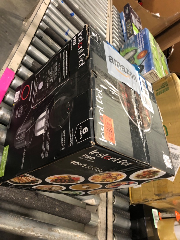 Photo 1 of Instant Pot Pro 10-in-1 Pressure Cooker, Slow Cooker, Rice/Grain Cooker, Steamer, Sauté, Sous Vide, Yogurt Maker, Sterilizer, and Warmer, Includes App With Over 800 Recipes, Black, 6 Quart