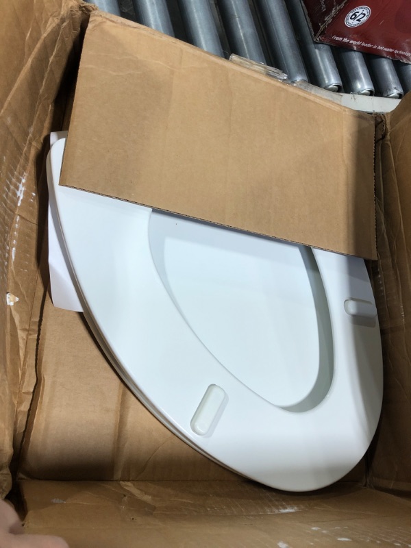 Photo 1 of ***SIMILAR PRODUCT***
Kohler K-20110-0 Brevia Elongated Toilet Seat with Grip-Tight Bumpers, Quiet-Close Seat, Quick-Attach Hardware, White