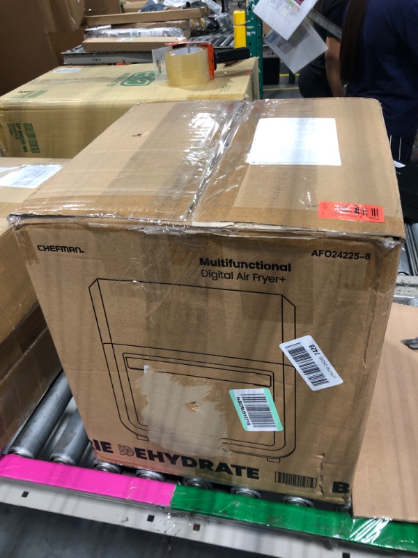 Photo 1 of **MISSING TRAYS, USED***Chefman 12-Quart 6-in-1 Air Fryer Oven with Digital Timer, Touchscreen, and 12 Presets - Family Size Countertop Convection Oven, Dishwasher-Safe Parts