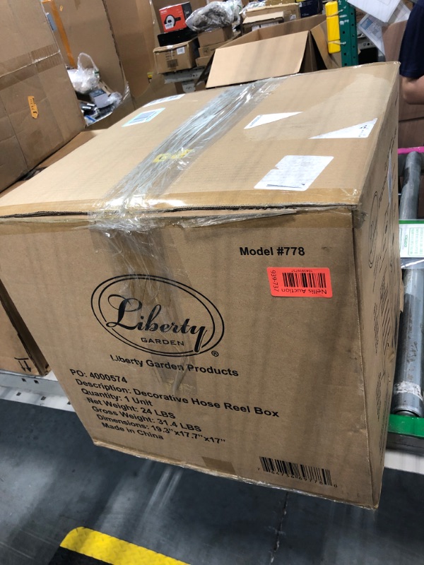 Photo 1 of ***VERY USED/ NO RETURN***
Liberty Garden 778 200' Hose Storage Box, Bronze, 23 x 16.9 x 18.15 inches