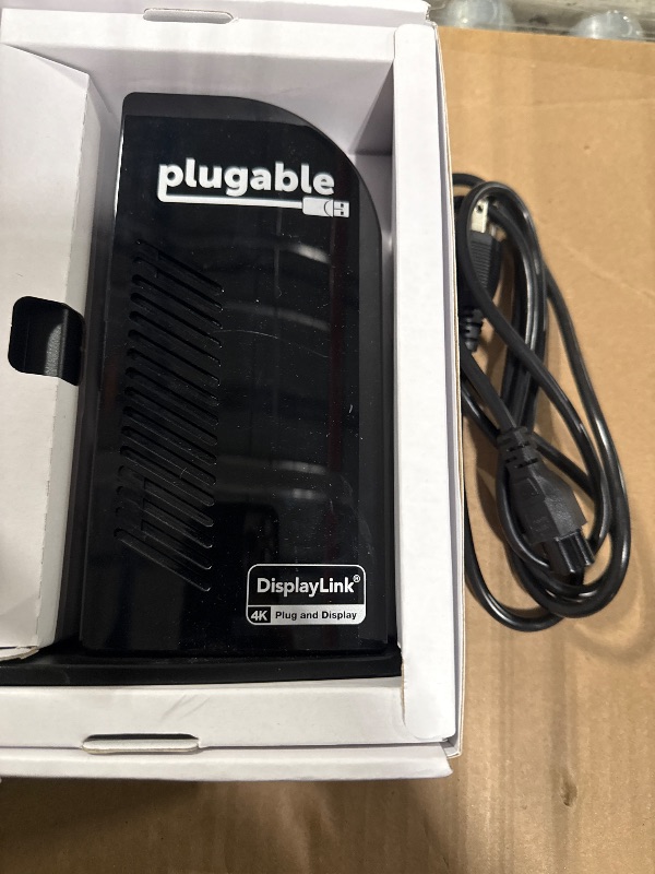 Photo 1 of Plugable 4K USB C Docking Station Triple Monitor with 100W Power Delivery | USB C Dock for Windows and Mac, Thunderbolt 3/4 | Driver Required | 3X HDMI and 3X DisplayPort (UD-ULTC4K)