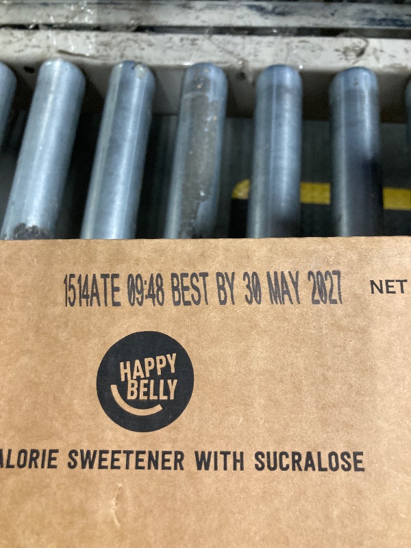 Photo 1 of **BEST BY 5/30/2027**
Amazon Brand - Happy Belly Zero Calorie Yellow Sucralose Sweetener Powder Packet, , 2000 Count (Previously Sugarly Sweet)