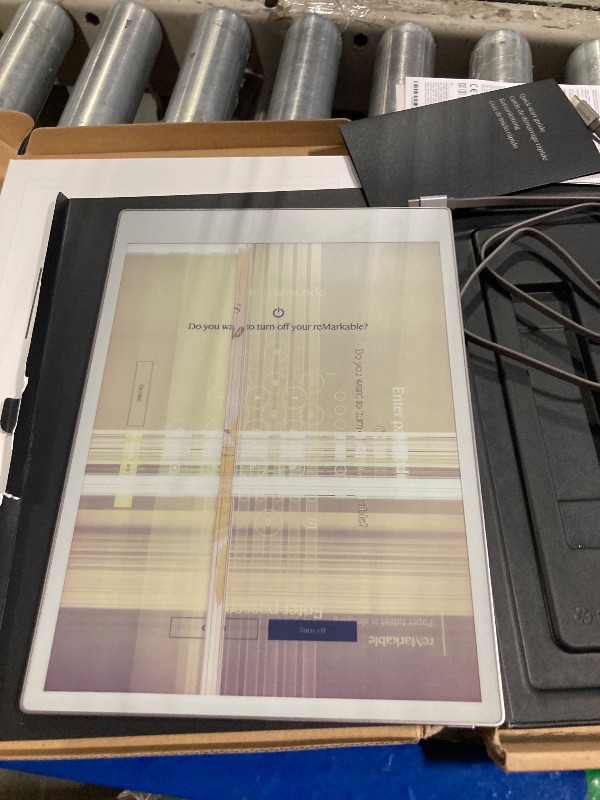 Photo 1 of **DAMAGED SCREEN-SELLING FOR PARTS**
reMarkable Paper Pro Bundle – Includes 11.8” reMarkable Paper Tablet, and Marker Plus Pen with Eraser