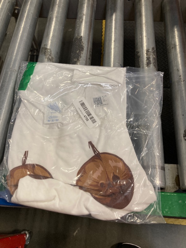 Photo 1 of **SHIRT IS BLACK NOT WHITE**
Funny Coconut Bra Hawaiian Hula Party Halloween Costume T-Shirt XS